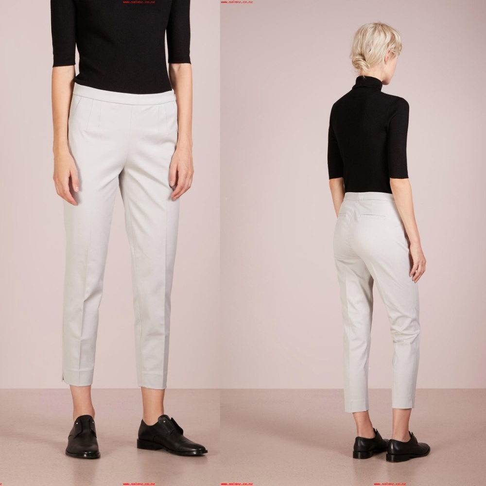 J crew martie pants 2 cloud grey light gray cotton